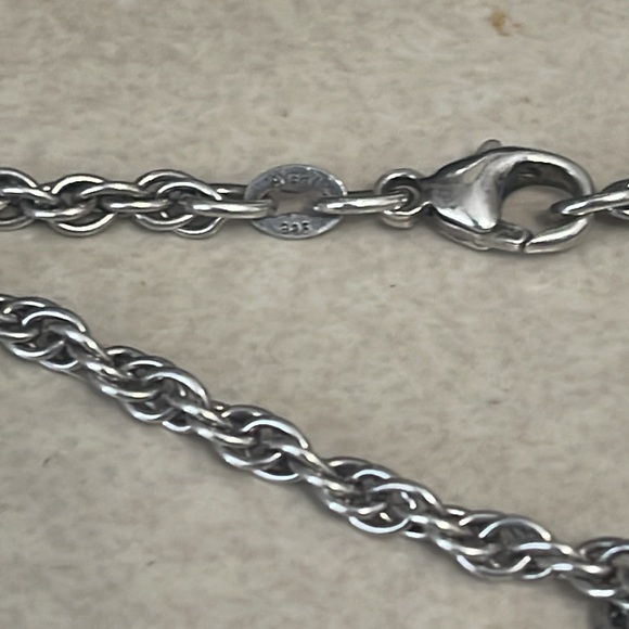 Retired James Avery “16 double loop silver rope chain - Picture 7 of 7